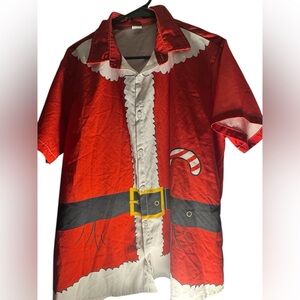 Festive Santa Claus Short Sleeve Shirt